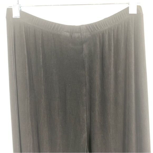 Chico’s Travelers Black Size 1 Short Wide Leg Pull On Travel Pants - Picture 3 of 8